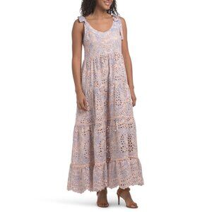 MISS JUNE peach Sleeveless Maxi Dress